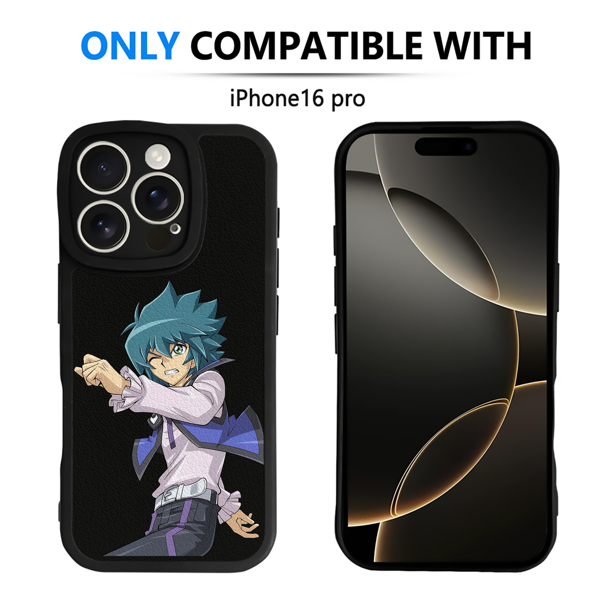 （画像用） 遊☆戯☆王 Yu-Gi-Oh! 【iPhone 16シリーズ対応】シリコンスマホケース（レザー調） 材質：シリコン
